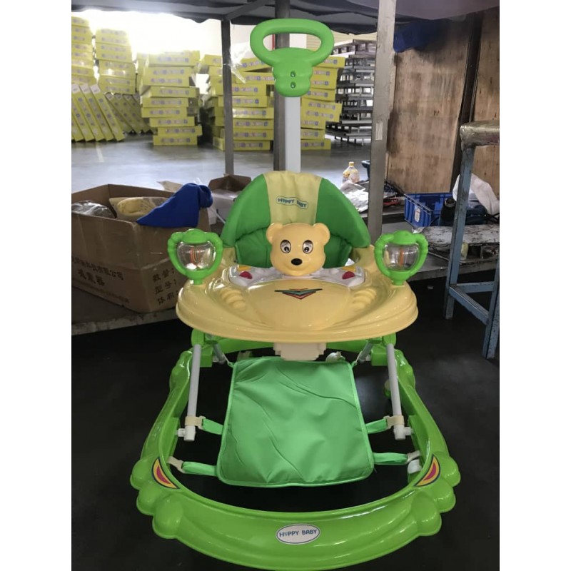 Trottinette pour bébé-couleur verte réglable en hauteur