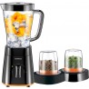 Blender Smoothie Maker - Maker - Mill+D34:D78 - 1.5L + 1 Bol - 500W - Noir