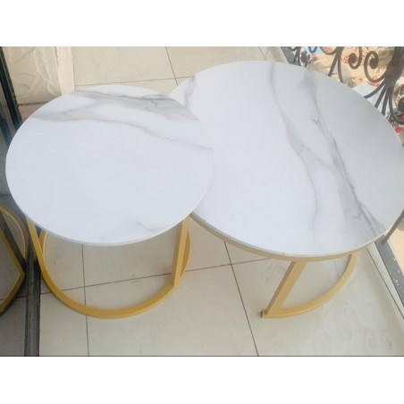 Table basse BLanche 2 pièces