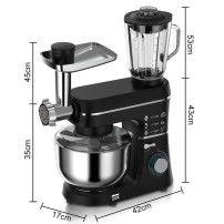 Batteur sur socle multifonctionnel  10 litres 5en1 1400w-R.6676R