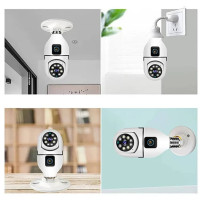 Caméra panoramique en ampoule WiFi avec vision nocturne- Gara
