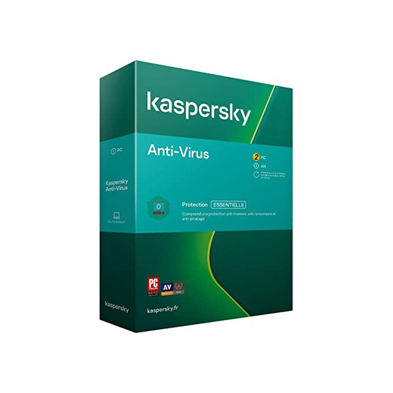 kaspersky ANTIVIRUS 2 POST- Activable sur 2 appareils de type (PC)
