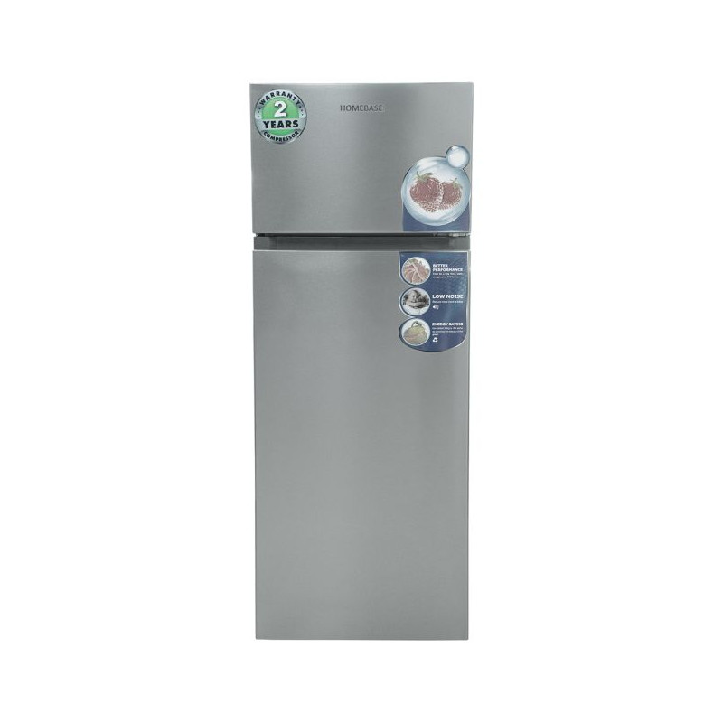 Réfrigérateur à double porte - HOME BASE - FTUI-HB120ST - 205 litres - Acier inoxydable