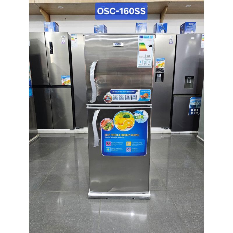Refrigérateur Oscar 160L double Battant -160SS Garantie 06 mois