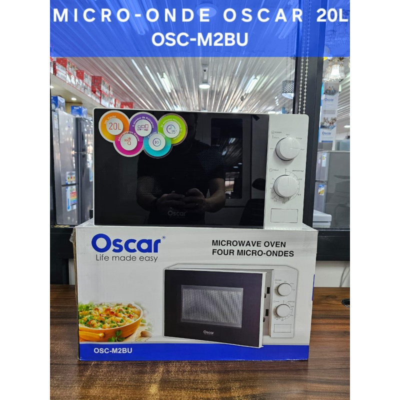 Micro-onde Oscar OSC-M2BU 20l -700w - Blanc -Garantie 06 mois