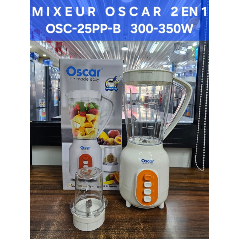 Mixeur OSCAR 1,5 Litre OSC-25PP-B - 300-350W Garantie  03 mois