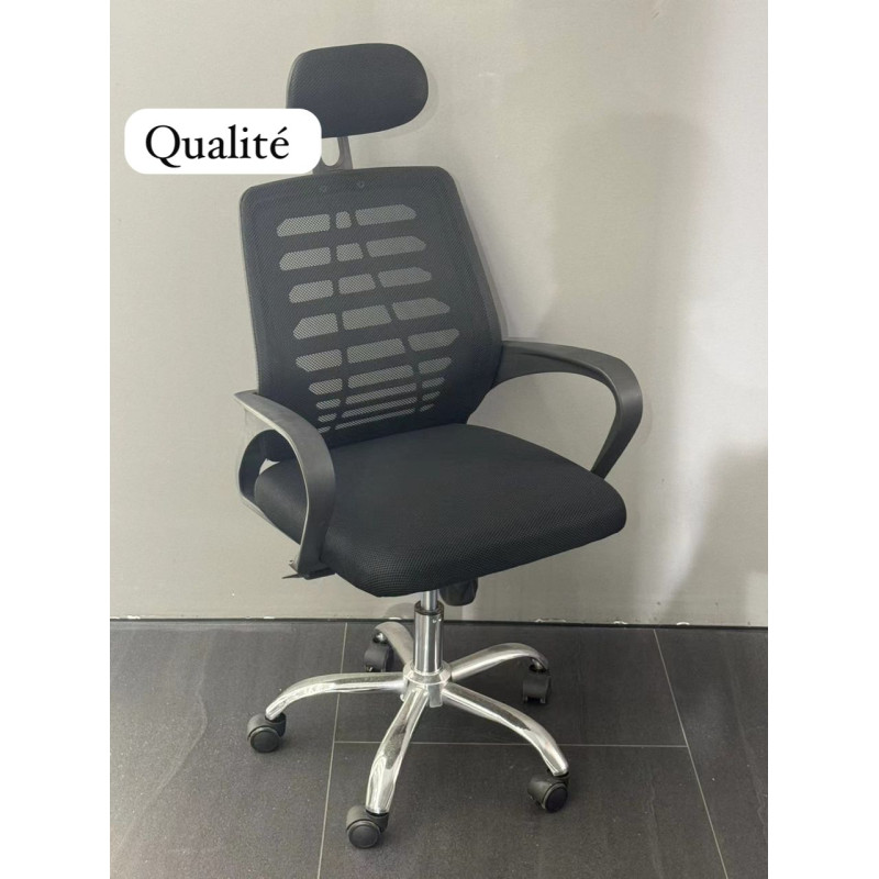 Chaises  pivotant de bureau & pose tête + roulement