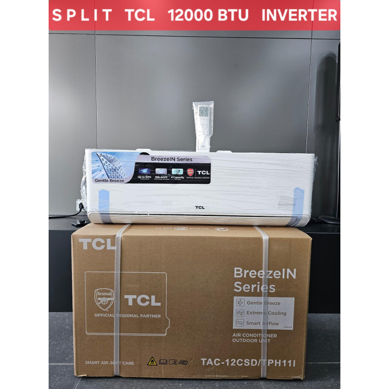 Climatiseur  - TCL - INVERTER - 1,5 CV - R410 - 12000 BTU - Blanc