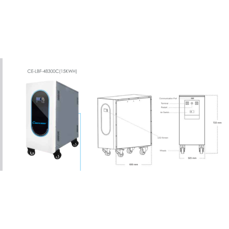Batterie Lithium 15kwh/48v...