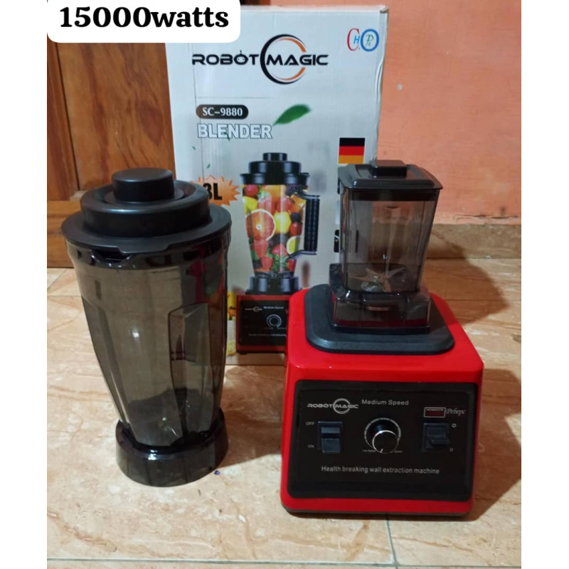 Mixeur Blender – Robot Magic 15000W –  SC9880 -2 bols multi-usage – Garantie 1 Mois