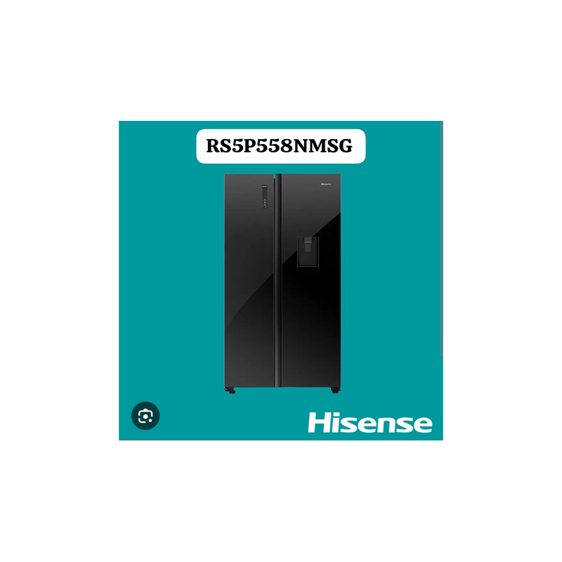 Refrigérateur HISENSE No Frost RS5P558NMSG_529L_porte en verre Noir_06 mois