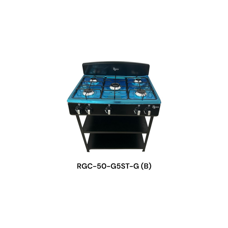 Cuisinière à gaz Roch 05 foyers_RGC-50G5ST-G(B)_06 mois