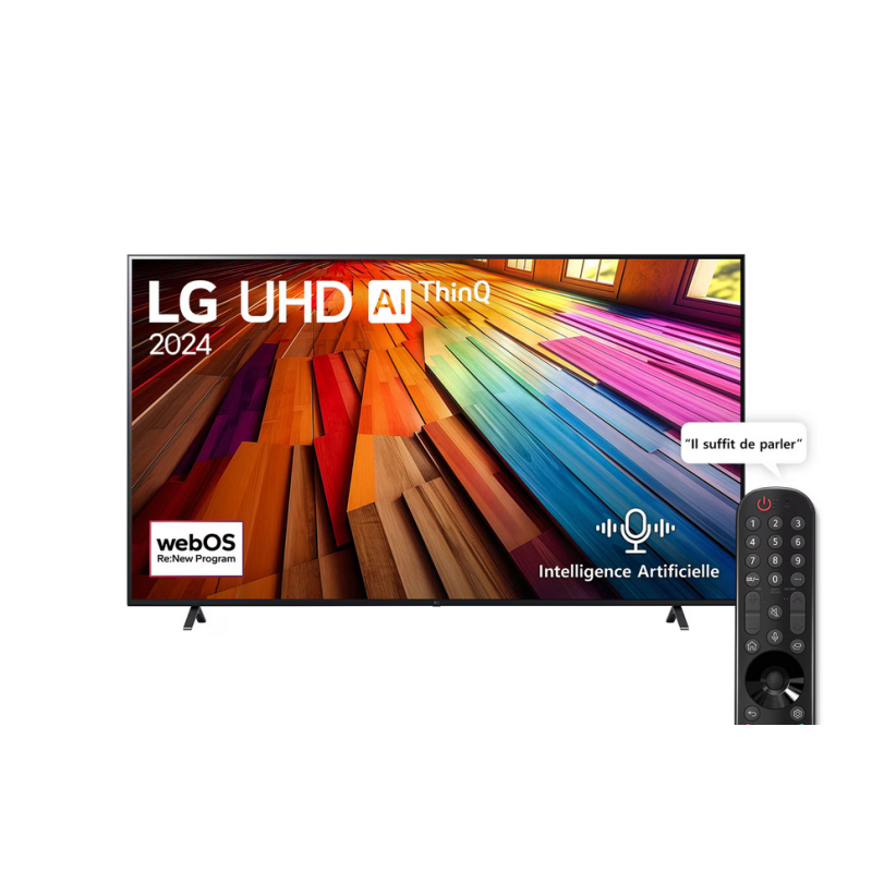 "86UT80006LA" Smart TV  LG UHD AI UT80 4K, 86 pouces, Télécommande Magique IA HDR10 webOS24 2024_12mois garantie