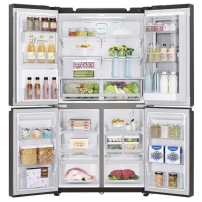Réfrigérateur LG No Frost avec Distributeur D'eau et Glaçon - GR-X39FMKBL - 716 Litres - Noir - Garantie 12 mois