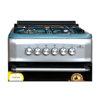 Cuisinière à Gaz EUROLUX - CLASSIC - 4 Feux - 50 x 55 cm - INOX - Garantie 6 mois