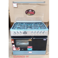 Cuisinière à Gaz EUROLUX "60*90INOX-PF"- 05 Foyers 60x90cm_Garantie 06 mois