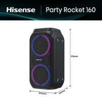 Haut-parleur de fête - 160 W - Bluetooth 5.0 - ROCKET 160 + Garantie: 06mois