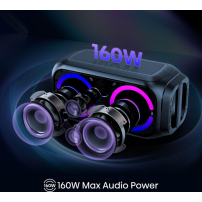 Haut-parleur de fête - 160 W - Bluetooth 5.0 - ROCKET 160 + Garantie: 06mois