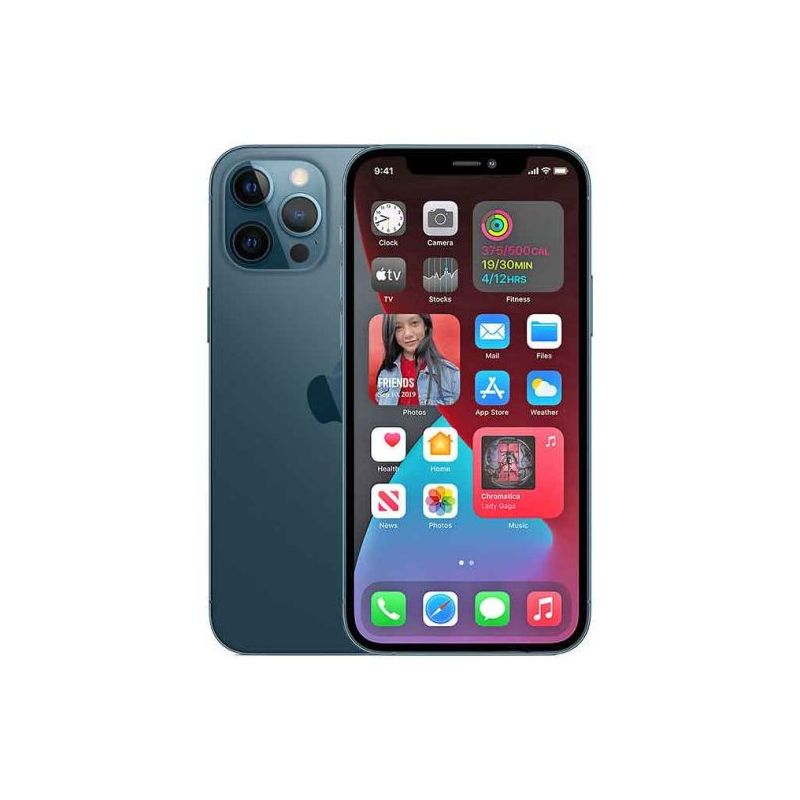 IPHONE 12 PRO MAX Reconditionné- 256Go/6Go RAM - 12MP+12MP+12MP/12MP - 4K - Li-Ion 2815 mAh - 6,7" - 5G - 03 mois Garantie