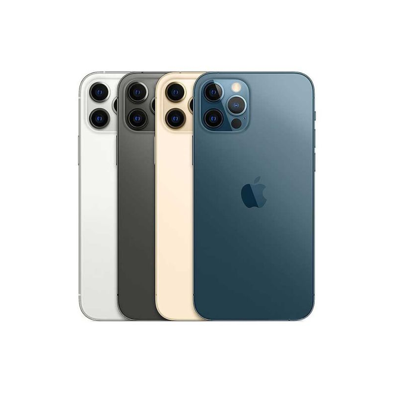 IPHONE 12 PRO - 128Go/6Go RAM - 12MP+12MP+12MP/12MP - 4K - Li-Ion 2815 mAh - 6,1" - 5G - 03 mois Garantie