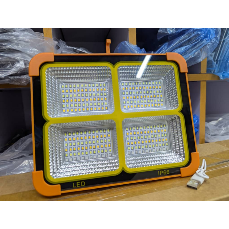 PROJECTEUR LED 30W PORTABLE SOLAIRE - Multifonction - angle 120° - 6500K - 10h