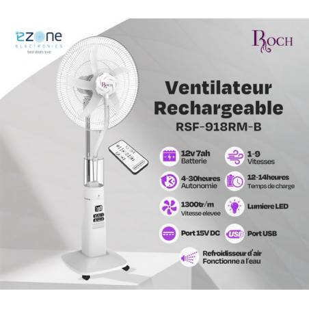 Ventilateur rechargeable...