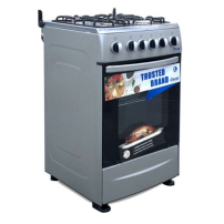 Cuisinière Oscar 4 Feux - 50 x 50 - OCS-C50W - Gris - Allumage automatique - Garantie 06 mois