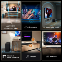 Barre de son HISENSE AX3120Q Dolby Atmos |440W | 3.1.2CH 3.1.2CH|06 mois Garantie