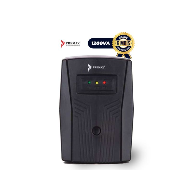 Onduleur Premax PM-UPS1200 - 1200 VA - AVR intégré - 6 Mois Garantie