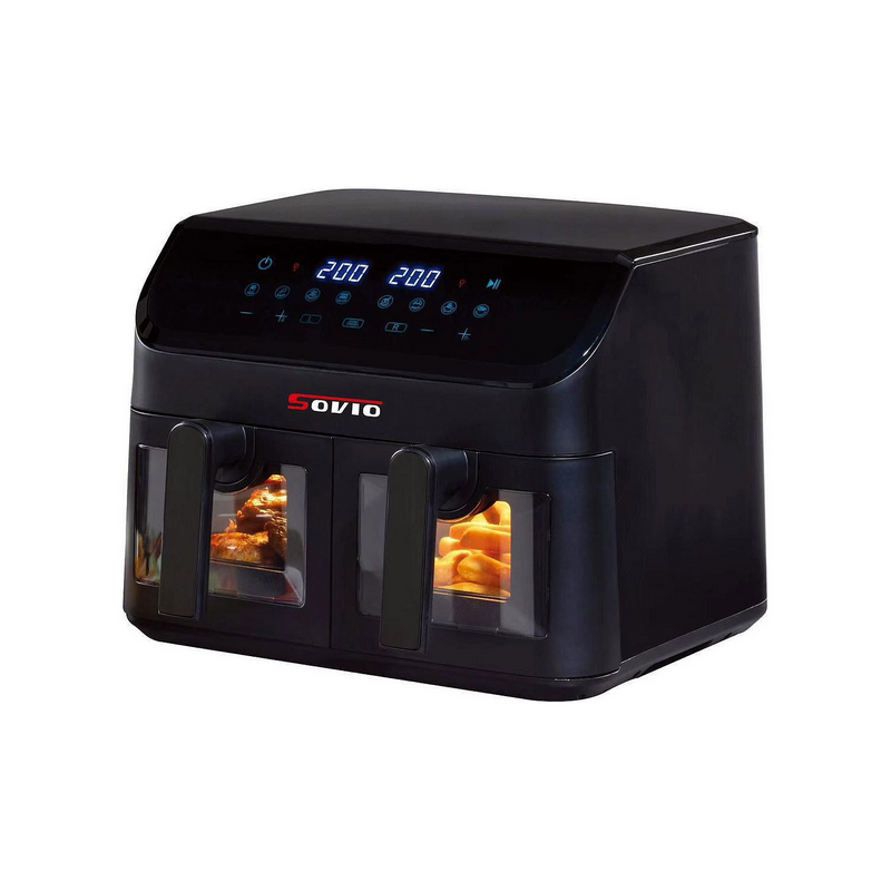 Friteuse à Air XL SOLVIO 11Litres(5.5L*2) – 2 tiroirs – 2000W - LG-201T + 03mois