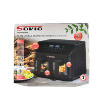 Friteuse à Air XL SOLVIO 11Litres(5.5L*2) – 2 tiroirs – 2000W - LG-201T + 03mois