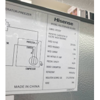 Refrigerateur HISENSE 205Litres - Avec distributeur d'eau - RD-27 - Argent + 06mois Garantie