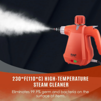 Nettoyeur à vapeur portatif multi-usages 350ml - 1000W - ABS + métal - R.1372 - 03Mois Garantie
