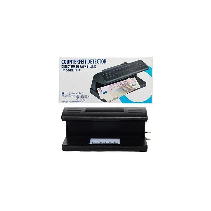 Détecteur de faux billets - ultraviolet (UV) - 318 + 03Mois Garantie