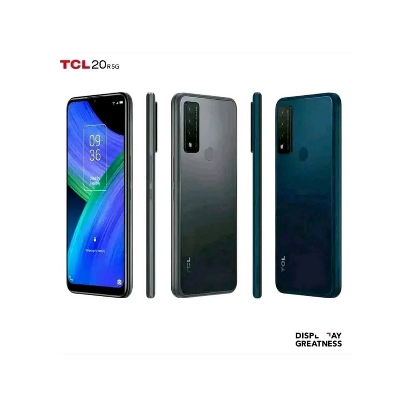 TCL 20R 5G - 128GB ROM - 4GB RAM - 2SIM - 13+2+2MP/8MP - 4500mAh - Garantie 06 Mois