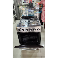 Cuisinière à Gaz 4 Feux - ROCH - 60 x 60 - Automatique - RGC-60G4-G - Gris - Garantie 06 mois