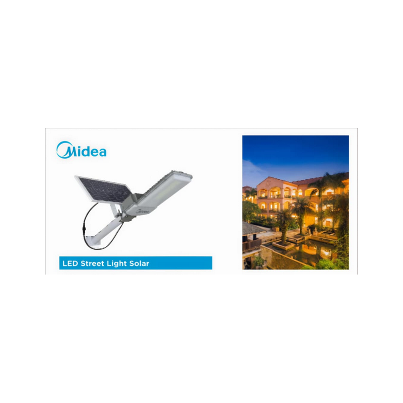 Lampadaire Solaire LED Midea 45W - 45AH LI-BATTERY - 45AH LI-BATTERY - MDL-SLS45W + 06mois Garantie