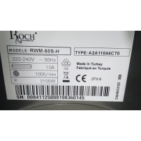 Machine à laver automatique Roch - 6Kg - RWM-60S-H- Classe energetique A+++ - Garantie 06 mois
