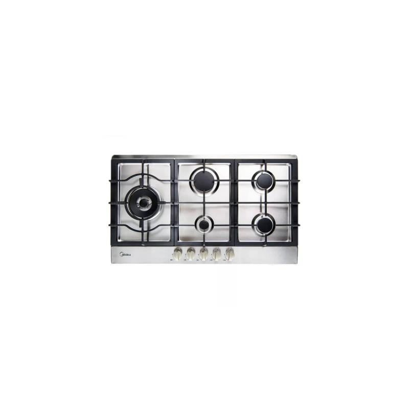 PLAQUE A GAZ MIDEA - 5 FEUX - Allumage automatique - INOX - 90CM - 90SP005 + 03Mois Garantie