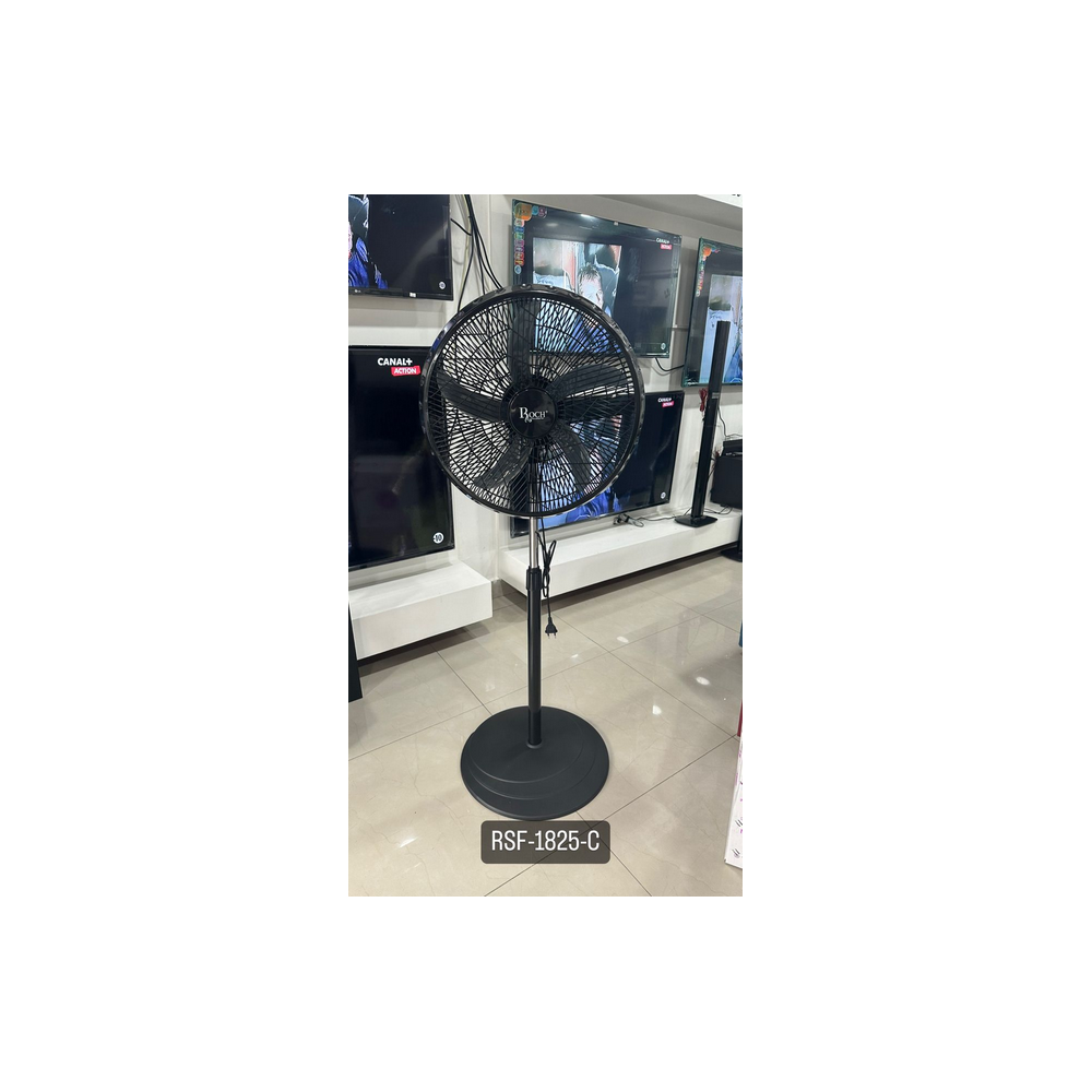 Ventilateur sur pied Roch –18 pouces – 50W – RSF-1825-C – Noir + 03Mois Garantie