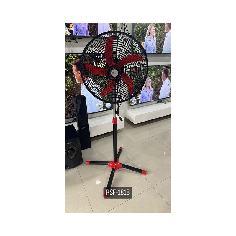 Ventilateur sur pied Roch –18 pouces – 50W – RSF-1818-C – Rouge/Bleu + 03Mois Garantie