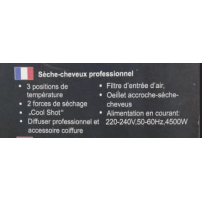 Ensemble sèche-cheveux SONAR - 5en1- 4500W - SN-61 + 03Mois Garantie