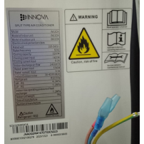 climatiseur SPLIT INNOVA - 1.5CV/12000BTU - Refrigerant R32 - IN12CH + 06Mois Garantie