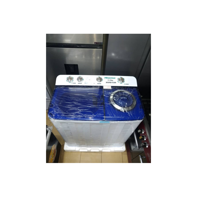 Machine à laver semi-automatique Hisense - 13,5KG - WSRB143W + Garantie: 06 mois