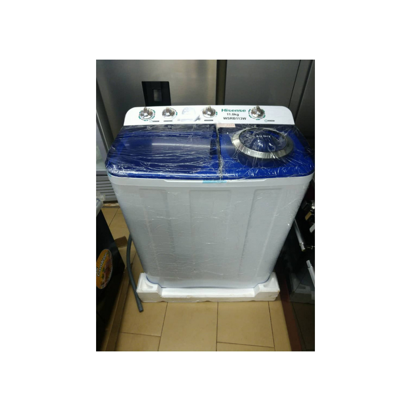 Machine à laver hisense semi-automatique -11Kg - WSRB113W + Garantie : 06 mois