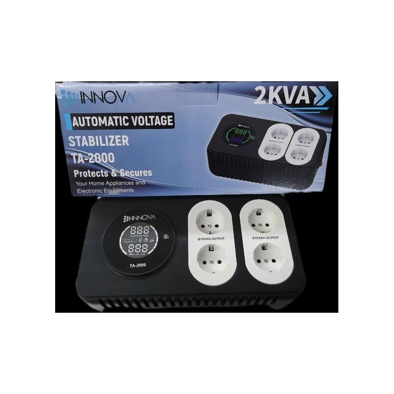 Régulateur Automatique de Tension Innova - 2000VA/2kVA - TA-2000 + 03Mois Garantie