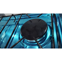 Cuisinière à Gaz 4 Feux ROCH - 50 x 50cm - Allumage électrique - RGC-50G4-G(B) - Noir + Garantie 06 mois