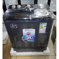 Machine à laver Semi-Automatique INNOVA 10Kg - LAVE/RINCE/ESSOR – IN-12-WM-KE - Noir + 06 mois Garantie