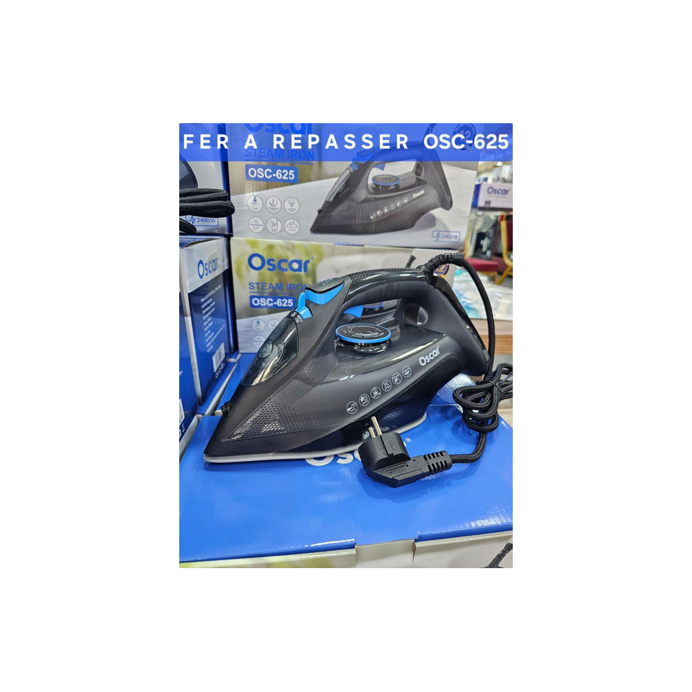Fer à repasser à vapeur OSCAR - 2400W – Fonction Vapeur Continue - OSC-625 + 03Mois Garantie