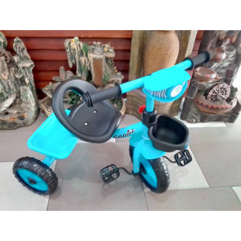 Tricycle pour enfants de 2, 3, 4 ans et plus - Tricycle pliable à 3 roues -  Couleur : bleu : : Jeux et Jouets